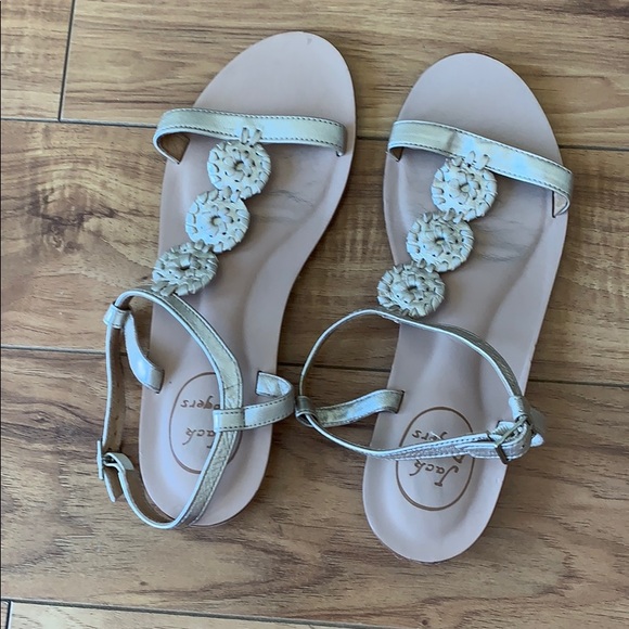 Gold Jack Roger Sandals